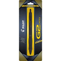 Pilot G2 Limited Premium Gel Ink Pen Fine Point, Matte Black Barrel with Black Ink, Smooth Writing Pen for Office, School & Notes 15238 juoda