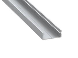 DUAL aliuminio profilis LED juostelėms - sidabrinis anoduotas - 2 m