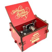 UV Painting Birthday Music Box Retro Laser Engraving Wooden Music Box Mechanical Spring Hand Crank Music Box Valentine's Day
