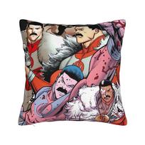 Invincible Thragg Pillow Case Soft Pillow Cover Vintage Pillowcases For Sofa Car Home Decor Peach skin 18*18(CM)-1Pcs
