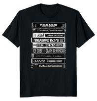 1990-ųjų Hip Hop Tapes Unisex marškinėliai S