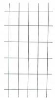 Metalinės grotelės vijokliniams augalams 150x75 cm, tamsiai žalios