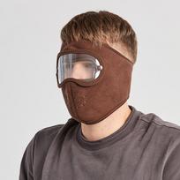 Žieminė šilta motociklo veido kaukė nuo dulkių, atspari vėjui, viso veido dangtelis, skrybėlė, kaklas, šalmas slidinėjimo kaukė, akiniai, gaubto dangtelis kava