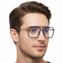 Stilingi Unisex Aviator Stiliaus Kompiuteriniai Akiniai Su Mėlyno Šviesos Filtru Ir Uv400 Apsauga, Modelis 25120A