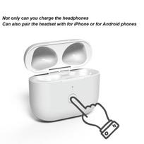 Ausinių priedai, 600 mAh belaidžio įkrovimo dėklas, skirtas „iOS“ ausinėms, su „Bluetooth“ poravimu