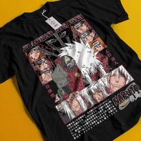 Jiraya marškinėliai Naruto marškinėliai Tsunade marškinėliai Madara Kakashi Itachi Minato Pain marškinėliai S