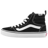 Vans Ashwood Hi High top Skateboard Shoes Women's Black White Sneakers VN000D96BA2 36 juoda balta spalva
