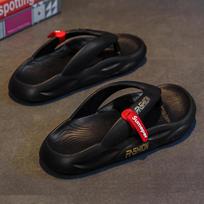 Fashion Men's Platform Flip Flops Summer Soft Sole EVA Slippers for Men Outdoor Casual Beach Shoes Home Non-slip Bathroom Slides Shoes 36
