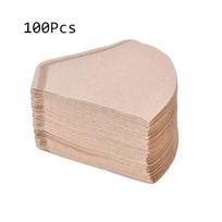 100 vnt./rinkinys Kavos filtro popierius 101 Rankinio kavos virimo puodo filtro popierius Amerikietiško kavos aparato filtro puodelis Coffeepape