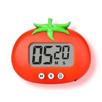 Large Display Cooking Timer Tomato Shape Magnetic Attachment Digital Timers 1 raudona