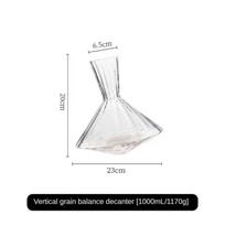 High Grade Crystal Glass Decanter Gift Idea 360 Rotating Tumbler 1500ml Wine Separator Champagne Whisky Wine Bottle For Best Family Bar