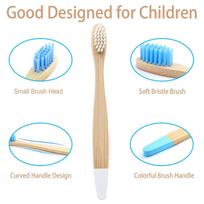 dantų šepetėlis,Organic Baby Bamboo dantų šepetėlis | Keturios spalvos | Minkšto pluošto šereliai, 1 stilius