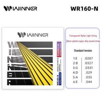 Winner Classical Guitar Strings - Nylon Coated, Standard & High Tension, Set of 6