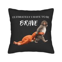 Monkey Punch Pillow Case Saty Kind Vintage Pillow Cover Soft Pillowcases For Living Room Sofa Peach skin 18*18(CM)-1Pcs