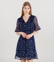 Vero Moda moteriška suknelė 10306038*03, tamsiai mėlyna/rožinis