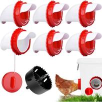 Automatic Poultry Feeder Gravity Chicken Duck Food Dispenser Rainproof Waterer Farm Livestock Drinking Bowl Cage Supplies