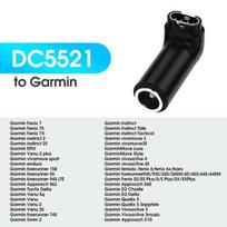 Eonline Portable Type C/Micro USB Female to Charger Cable Adapter for Garmin Fenix 7/7S/7X/6/6S/6X/5/5S/5X Watch Charging EU/US/UK/AU