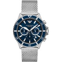 Emporio Armani AR11587 Vyriškas nardymo chronografo laikrodis 43mm mėlyna