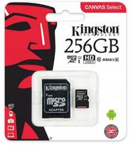 Atminties kortelė telefonui Kingston 256gb micro sd class 10 atminties kortelė + sd adapteris
