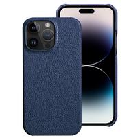 Luxury Genuine Cowhide Leather Phone Case for iPhone 15 13 14 Pro Max 15Pro 14Pro 12 Pro Max Shockproof Back Cover For iPhone 14 Pro