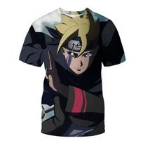New Youth Four Seasons Breathable Mesh Naruto Men's 3D Printed T-shirt S