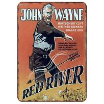 Kaubojus John Wayne Vintažinis Shabby Chic Metalinis skardos plakatas Filmai Metaliniai geležiniai ženklai Retro Pub Bar Kino sienos dekoras 20x30cm 20x30cm（7.8x11.8inch）