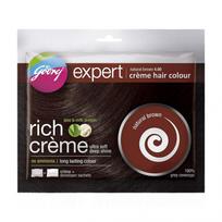 Kreminiai plaukų dažai, natūralūs rudi (40 g), Expert Creme plaukų spalva Natural Brown, Godrej