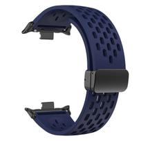Silicone Strap for Redmi watch 5 4 Magnetic Buckle Sports Band for Mi band 9pro 8pro Correa Breathable Bracelet Accessories for Redmi watch 5 4&22MM vidurnakčio mėlyna spalva