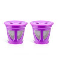 Disposable Paper Coffee Filters for Single Serve Brewers & Reusable Cups Universal Fit for Most Coffee Filter Cups Purple 1PC