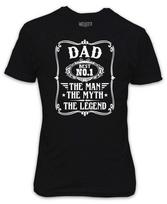 Best Dad Number 1 Black T-Shirt Jack Daniels style whiskey Fathers Day Gift XXL