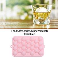 Easy Release Round Ice Sphere Tray Silicone Mini Ice Ball Maker Mold  For Freezer Use