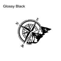 Car Stickers For Volkswagen VW Transporter T4 T5 T6 Camper Van COMPASS Graphics Body Decor Vinyl Film Decals Accessories 1 Pcs Glossy Black
