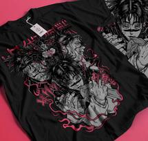 Jujutsu Kaisen Choso T-shirt Girl Anime Manga JJK GifT-shirt Soft Tee black 294 XXXL