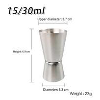 Double Spirit Jigger Stainless Steel Measure Jigger Party Bar Club Accessories 15 30ml