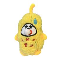 Cartoon Bitter Gourd Plush Keychain Spit Bubble Bitter Gourd Doll Keyring  Car Keys Accessories geltona