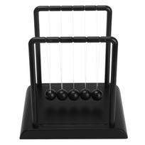 Steel Construction Pendulum Balance Balls Black Swinging Pendulum Ball  Desk Decor