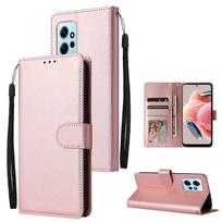 For Xiaomi Redmi Note 12S 12 Pro 11 11S 10S 9 8 Pro 7 12C 10C Wallet Card Slot Stand Magnetic Flip Leather Case Redmi Note 12 4G rožinio aukso spalvos