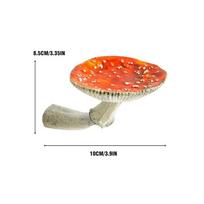 Grybų pakabinama lentyna Dervos sienos plaukiojantis dekoras Ornamentai Pakabinamos lentynos 10*8.5cm