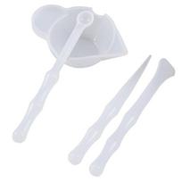 1Set Mix Cup Silikoninės formos epoksidinės dervos įrankiai Pasidaryk pats papuošalų gaminimo lazdelė Rankų darbo 1Set