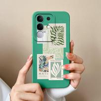 For Vivo S19 Pro Y19S V30 V40e V50 Y04 T4x iQOO Z9s Y29 Y29S Y39 V40 Lite(IDN) Case Fashion Label Patterns Soft Silicone Anti Drop Shell For Vivo Capa Vivo Y29 4G