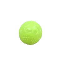 Elastingas šviečiantis TPR šunų žaislas kamuoliukas - Atsparus kandžiojimui cypsiantis žaislas dantų valymui 3000 pieces 6.5cm 42g Luminous Ball fluorescencinė geltona spalva