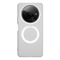 Magsafe matinė telefono dėklas Xiaomi Redmi A3, magnetinis belaidis įkrovimas Xiaomi Redmi A3x, atsparus smūgiams galinis dangtelis Pc + tpu&Redmi A3 balta