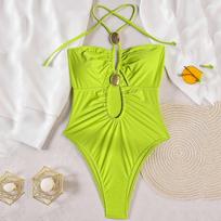 Women’s One-Piece Swimsuit, Sexy Bikini , Backless Bathing Suit, Push-Up Padded Top, Beach Swimwear, Summer Holiday Swim Outfit M