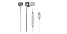 WH Earphones with Lightning Compact Audio-Technica ATH-CKD3Li Microphone, Cable, 1.2m, In-Ear Type, White, balta