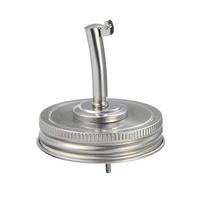 86mm/70mm Plati burna stiklainio fermentacijos dangtelis su oro vožtuvu konservavimui, alaus virimui, vyno gamybai, namų virtuvės reikmenys gray