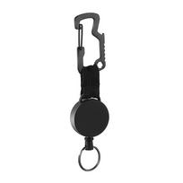 Stationery Holder Name Card Resilience High Retractable Wire Pull Tag Steel Ring Supplies Badge Key Keychain Reel Cord