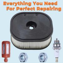 Aug. 2X HD2 Air Filter Tune Up Kit For Stihl MS661 MS651 Ms500i MS661C Chainsaw 1144 120 4402 Air Cleaner Spark Plug