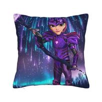 Trollhunters Tales Of Arcadia Pillow Cover Morden Pillow Case For Office Car Home Decor Comfy Pillowcases Birthday Present Peach skin 18*18(CM)-1Pcs