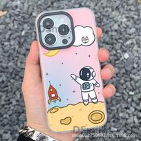 Aurora White Astronaut iPhone Pro 15 Case for 14/13/12/11/Xs Max/Xr/X - Hard Shell Tide Plus. 12 Pro