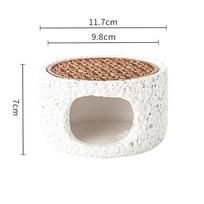 Creative Rock Texture Iron Art Cement Tableware Restaurant Insulation Plate Dessert Plate Sushi Plate Specialty Tableware